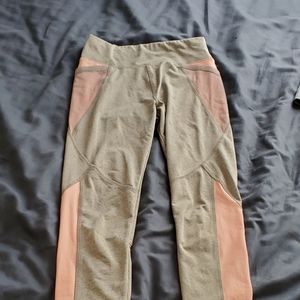 Justice gray and pink leggings